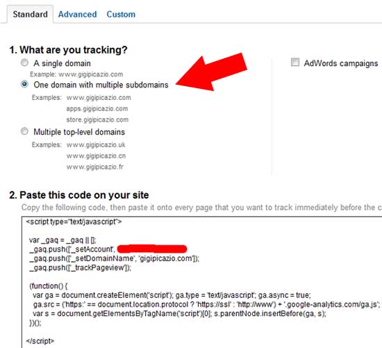 Show Subdomains Google Analytics